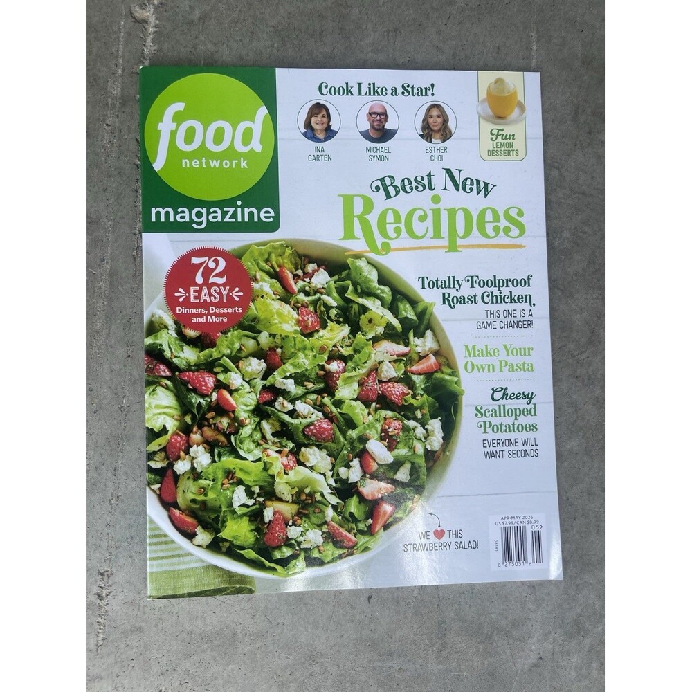 Food Network Magazine - April/May 2026 Edition - New Recipes - 72 Easy Dinners